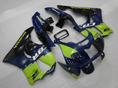Estilo de fábrica - Verde Azul Negro Fairings and Bodywork For 1994-1995 CBR900RR #LF3011