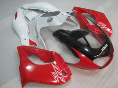 Estilo de fábrica - rojo Blanco Negro Fairings and Bodywork For 1997-2007  YZF1000R #LF7903