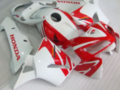 Stile di fabbrica - Rosso bianca Carena e Carrozzeria Per 2005-2006 CBR600RR #LF7514