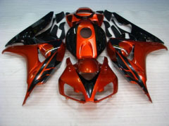 Fireblade - オレンジ 黒 フェアリングとボディワーク 2006-2007 CBR1000RR #LF7258