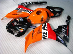 Repsol - オレンジ 黒 フェアリングとボディワーク 2006-2007 CBR1000RR #LF7185