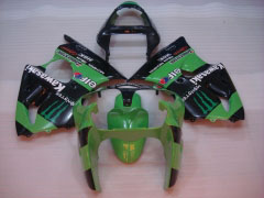 Monster - vert Noir Carénages et carrosserie pour 2000-2002 NINJA ZX-6R #LF6139