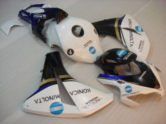 Konica Minolta - 白い 黒 フェアリングとボディワーク 2008-2011 CBR1000RR #LF7137