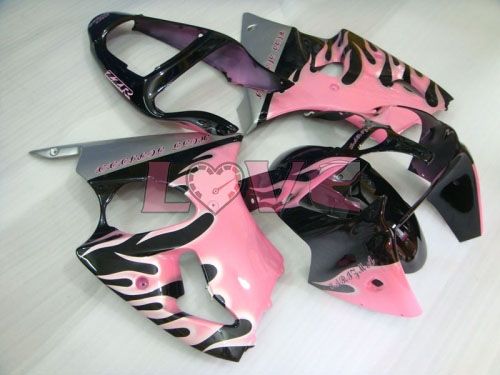 Customize - Black Pink Fairings and Bodywork For 2000-2002 NINJA ZX-6R #LF3327