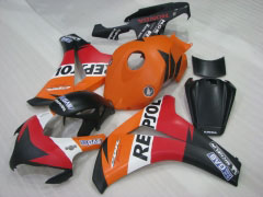 Repsol - Red Orange Black Fairings and Bodywork For 2008-2011 CBR1000RR #LF4336