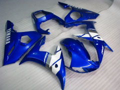 Factory Style - Blue White Fairings and Bodywork For 2005 YZF-R6 #LF3524