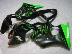 Flame - Verde Negro Fairings and Bodywork For 2000-2002 NINJA ZX-6R #LF3334