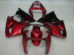Flame - rojo Negro Fairings and Bodywork For 2000-2002 NINJA ZX-6R #LF3324
