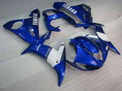 Stile di fabbrica - Blu bianca Carena e Carrozzeria Per 2003-2004 YZF-R6 #LF3569