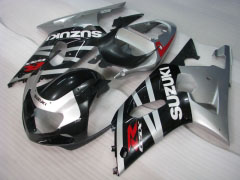 Factory Style - Black Silver Fairings and Bodywork For 2000-2002 GSX-R1000 #LF6074