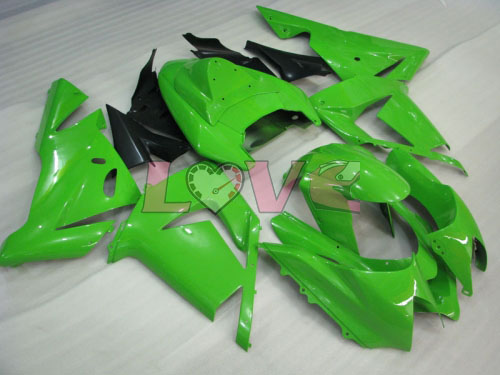 工場スタイル - 緑 黒 フェアリングとボディワーク 2004-2005 NINJA ZX-10R #LF6341