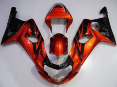 Style d'usine - Orange Noir Carénages et carrosserie pour 2000-2002 GSX-R1000 #LF6102