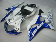 DUNLOP - Azul Blanco Fairings and Bodywork For 2000-2002 GSX-R1000 #LF4140
