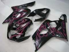 Flame - rojo Negro Fairings and Bodywork For 2004-2005 GSX-R600 #LF6649