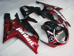 MOTUL - rojo Negro Fairings and Bodywork For 2000-2002 GSX-R1000 #LF4152