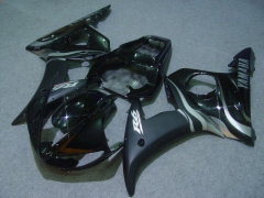 Flame - Black Silver Fairings and Bodywork For 2005 YZF-R6 #LF5285