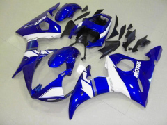 Estilo de fábrica - Azul Blanco Fairings and Bodywork For 2003-2004 YZF-R6 #LF6914