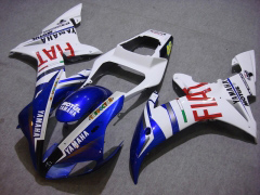 FIAT, MOTUL - Bleu blanc Carénages et carrosserie pour 2002-2003 YZF-R1 #LF7038