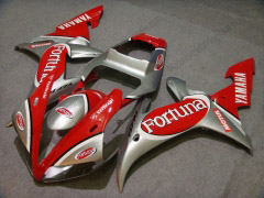 Fortuna, MOTUL - rouge argent Carénages et carrosserie pour 2002-2003 YZF-R1 #LF7031