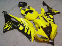 Flame - Amarillo Negro Fairings and Bodywork For 2008-2016 YZF-R6 #LF6863
