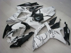 Corona - blanc Noir Carénages et carrosserie pour 2006-2007 GSX-R750 #LF6566