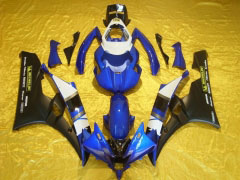 MOTUL - Azul Preto Fosco Fairings and Bodywork For 2006-2007 YZF-R6 #LF6893