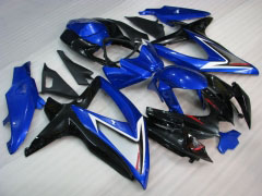 Style d'usine - Bleu Noir Carénages et carrosserie pour 2008-2010 GSX-R600 #LF3963