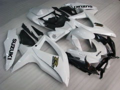 Style d'usine - blanc Noir Carénages et carrosserie pour 2008-2010 GSX-R600 #LF3961