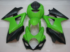 Estilo de fábrica - Verde Negro Mate Fairings and Bodywork For 2007-2008 GSX-R1000 #LF3829