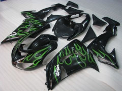 Monster - Verde Preto Fairings and Bodywork For 2006-2007 NINJA ZX-10R #LF6234
