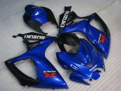 Estilo de fábrica - Azul Preto Fairings and Bodywork For 2006-2007 GSX-R750 #LF3988