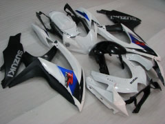 Style d'usine - blanc Noir Carénages et carrosserie pour 2008-2010 GSX-R600 #LF3952