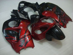 Style d'usine - rouge Noir Carénages et carrosserie pour 1999-2007 Hayabusa #LF5244