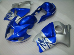 工場スタイル - 青い 銀 フェアリングとボディワーク 1999-2007 Hayabusa #LF5247