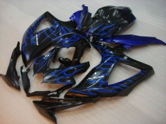 Flame - Azul Negro Fairings and Bodywork For 2008-2010 GSX-R600 #LF6225