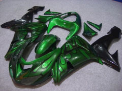 Flame - Verde Negro Fairings and Bodywork For 2006-2007 NINJA ZX-10R #LF6260