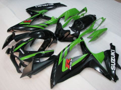 Style d'usine - vert blanc Noir Carénages et carrosserie pour 2008-2010 GSX-R600 #LF3954