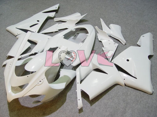Stile di fabbrica - bianca Nero Carena e Carrozzeria Per 2004-2005 NINJA ZX-10R #LF6343