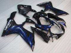Flame - 青い 黒 フェアリングとボディワーク 2011-2021 GSX-R750 #LF4767