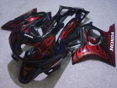 Flame - Red Black Fairings and Bodywork For 1997-1998 CBR600F3 #LF7754