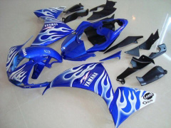 Flame - Azul Blanco Fairings and Bodywork For 2009-2011 YZF-R1 #LF6942