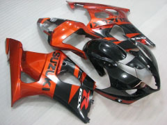 工場スタイル - オレンジ 黒 フェアリングとボディワーク 2003-2004 GSX-R1000 #LF5969
