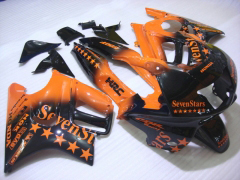 SevenStars - オレンジ 黒 フェアリングとボディワーク 1997-1998 CBR600F3 #LF7763