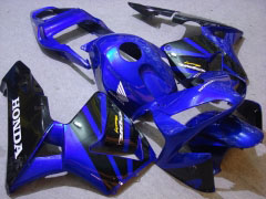 Style d'usine - Bleu Noir Carénages et carrosserie pour 2003-2004 CBR600RR  #LF5348