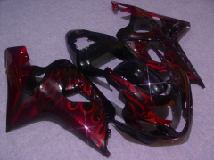 Flame - Azul Negro Fairings and Bodywork For 2004-2005 GSX-R750 #LF6587