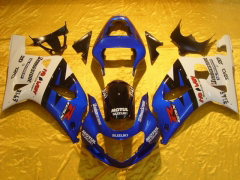Movistar - Jaune Bleu Carénages et carrosserie pour 2001-2003 GSX-R600 #LF6764
