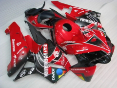 JOMO - rot Schwarz Verkleidungen und Karosserien für 2005-2006 CBR600RR #LF7569
