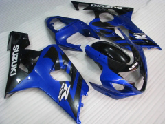 Estilo de fábrica - Azul Negro Fairings and Bodywork For 2004-2005 GSX-R600 #LF6750