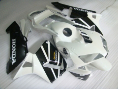 Style d'usine - blanc Noir Carénages et carrosserie pour 2003-2004 CBR600RR  #LF5336