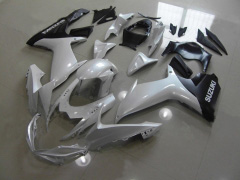 工場スタイル - 白い 黒 フェアリングとボディワーク 2011-2021 GSX-R750 #LF6376